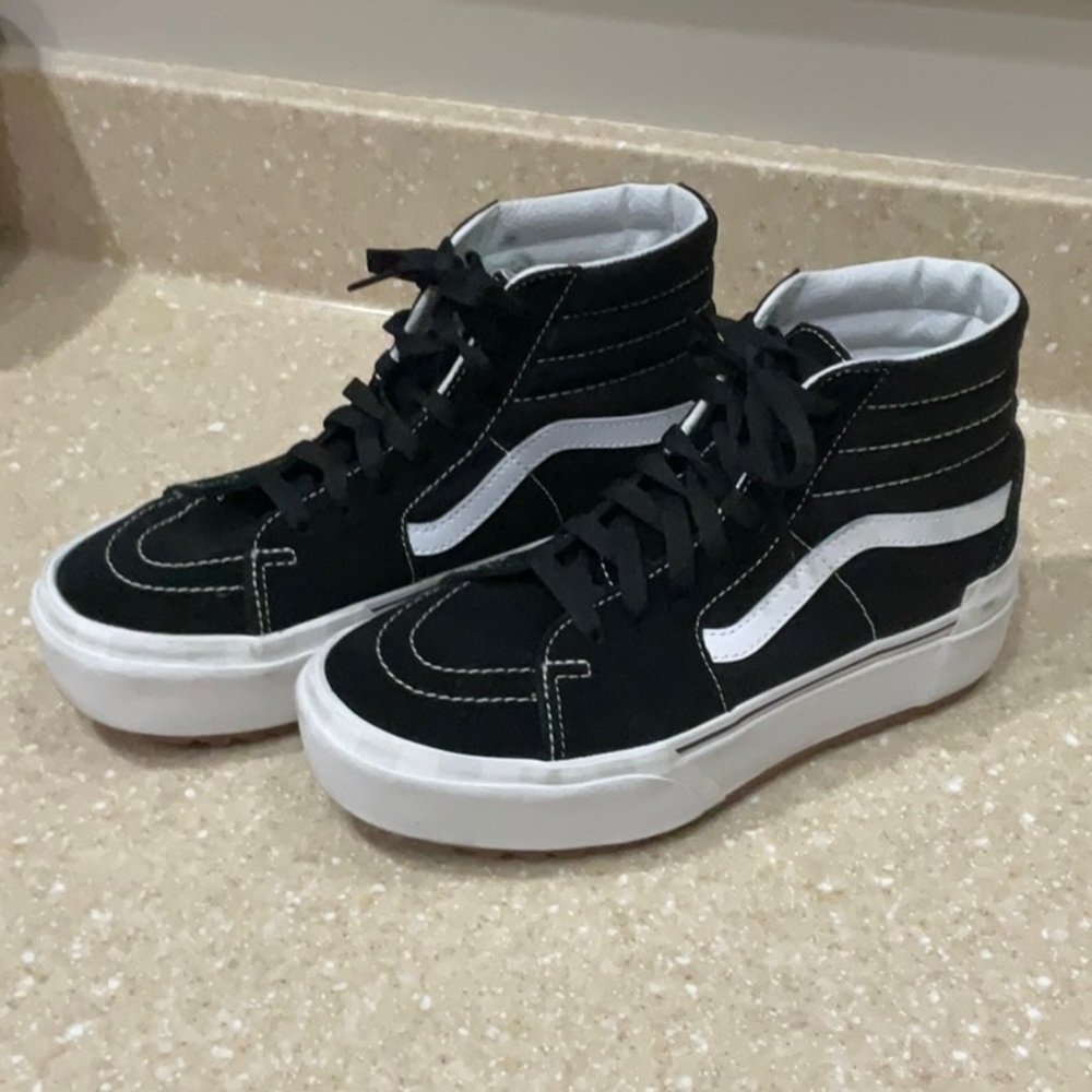 🔥  Vans SK8-Hi Stacked Platform Shoes Size 6.5 Men/8 Women